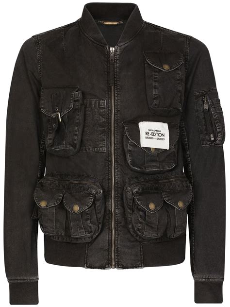 farfetch dolce & gabbana leather jacket.